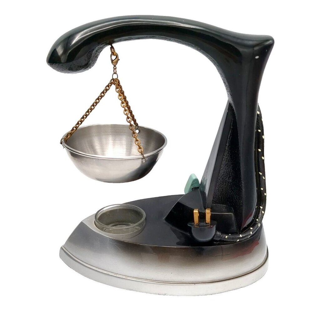 Yankee Candle Hanging Tart Burner Antique Steam Iron Wax Warmer Retired RARE